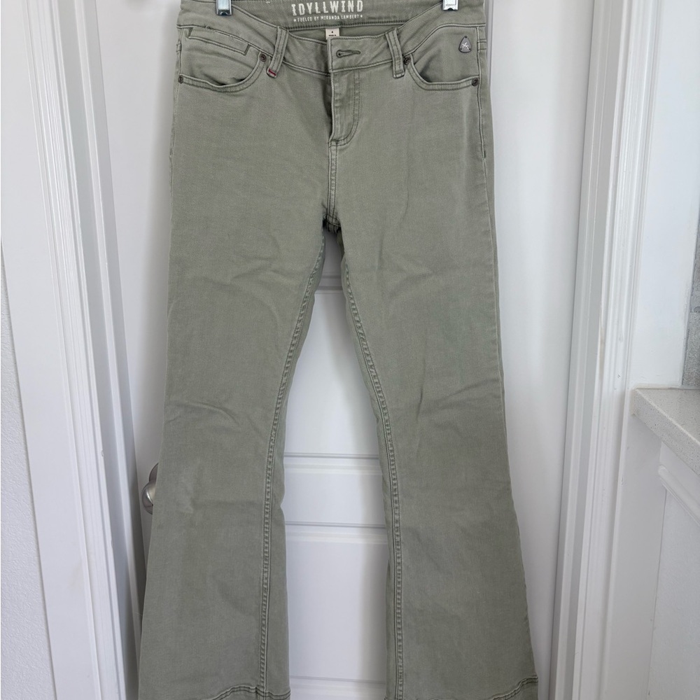 Idyllwind Olive Boot Cut Jeans with Retro Flare
